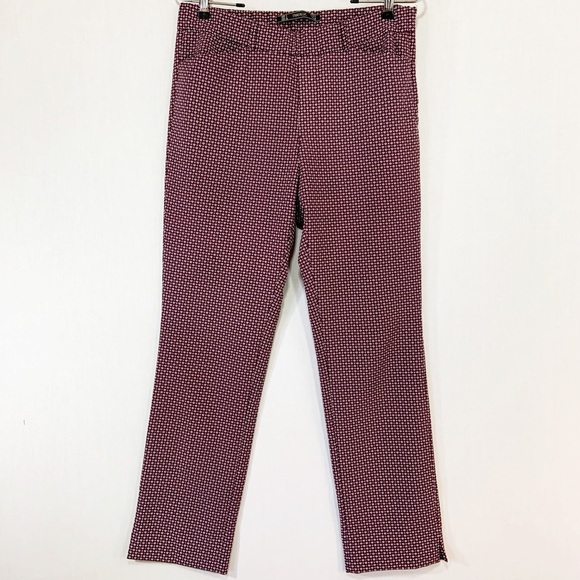 Zara Pants - Zara TRF Geo Print Cigarette Pants